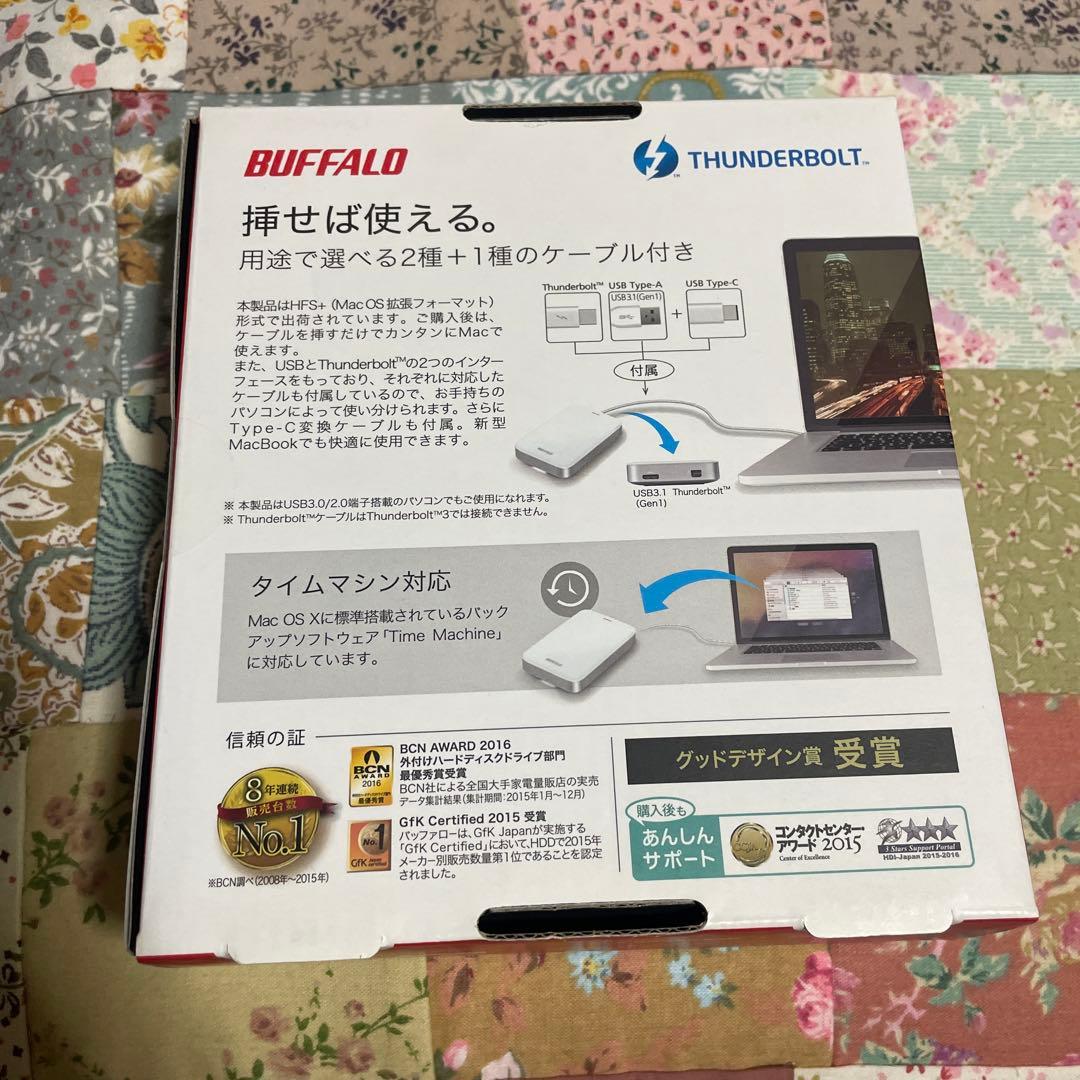 外付けハードディスク・ドライブ BUFFALO MiniStation 1.0TB Thunderbolt