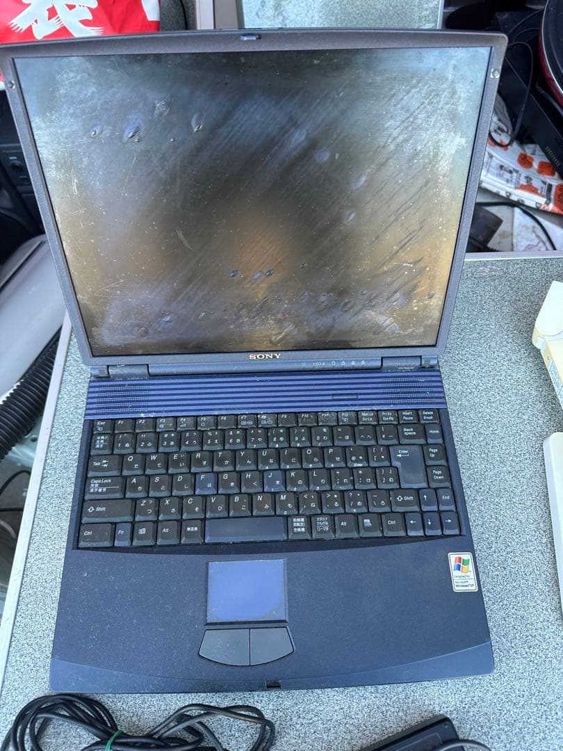 レトロ！SONY VAIO ノートPC ACアダプター付き - メルカリ