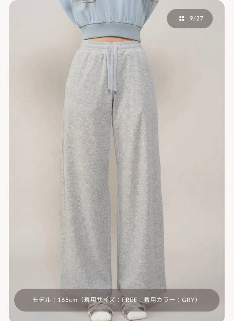 2025AWスーパービューティーフリルデザインポンチ素材パンツ44