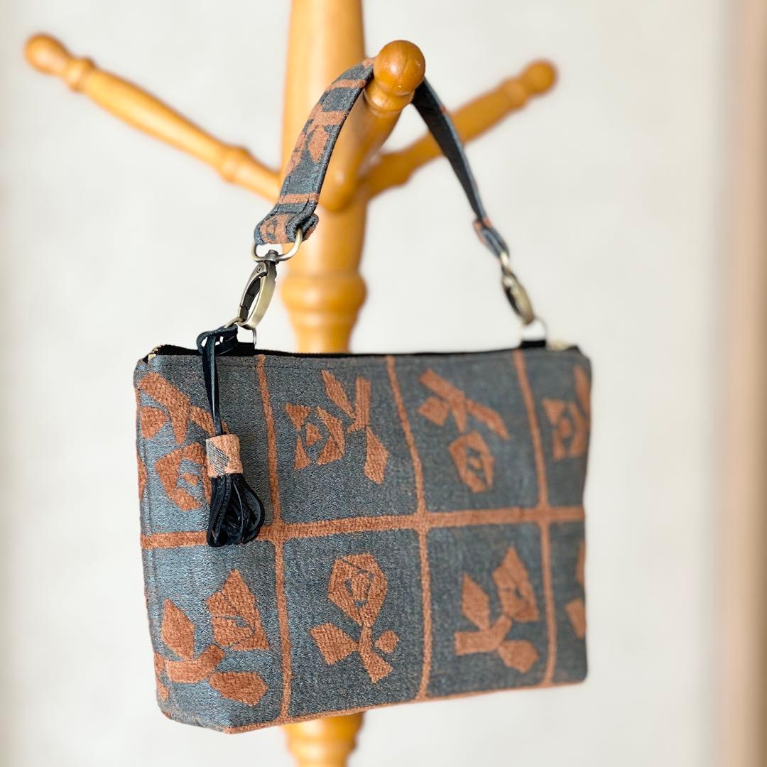 ミナペルホネン Lulu large brownハンドバッグMB601-131 lululu バッグ - minä perhonen