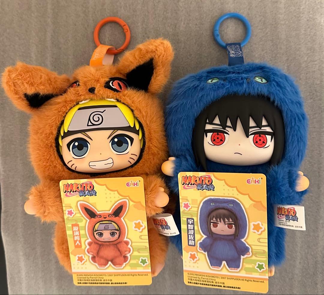 ナルト疾風伝 TOPTOY ぬいぐるみキーホルダー サスケ ナルト2点セット