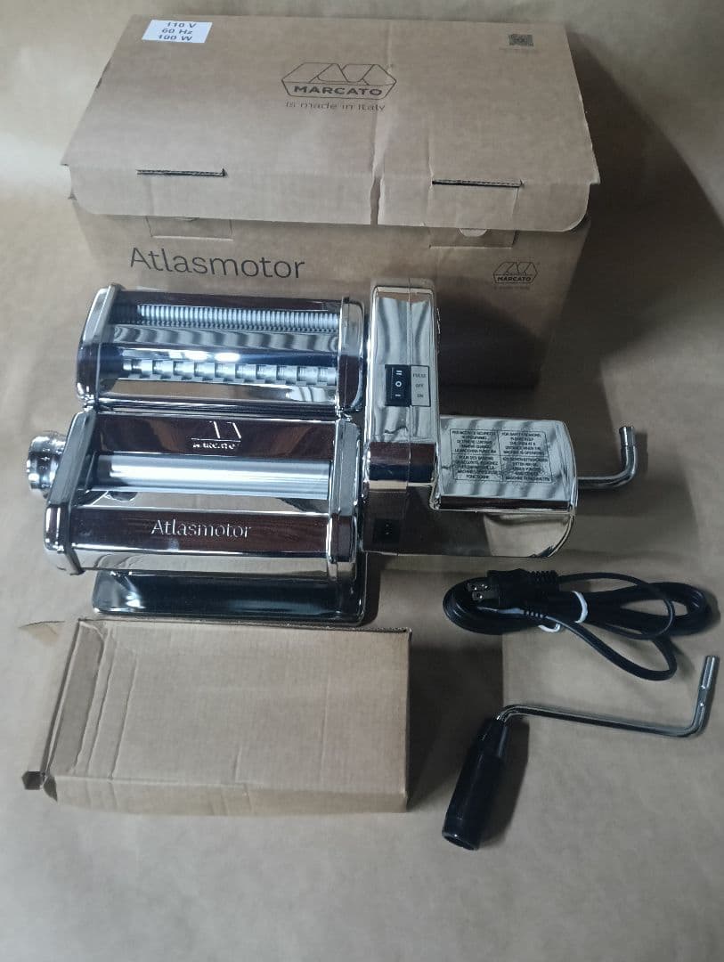 アトラス　電動パスタマシン 電動パスタマシン アトラスモーター アトラス コード長2m - 【通販