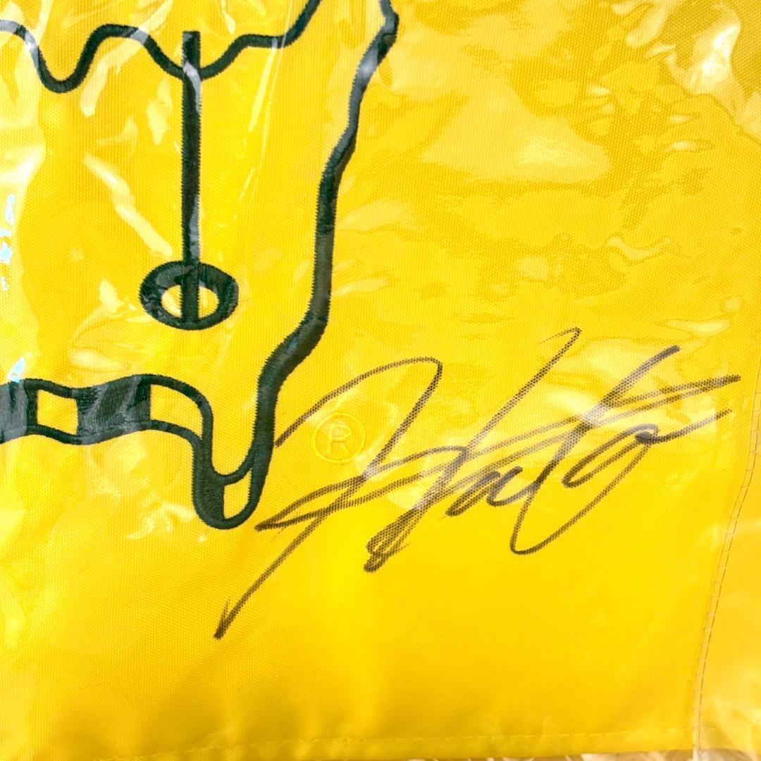 マスターズ2021フラッグ・松山モデルキャップ 松山英樹 直筆サイン