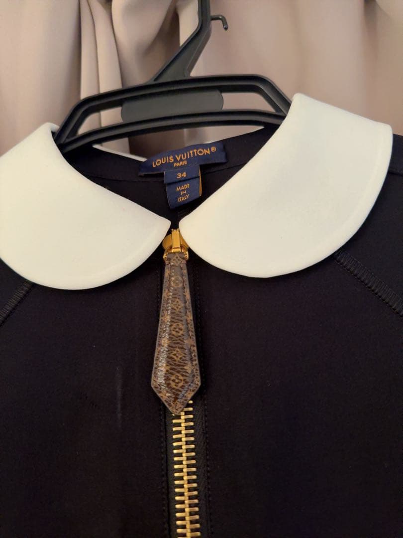 LOUIS VUITTON ネイビー ミニワンピース 34 - メルカリ