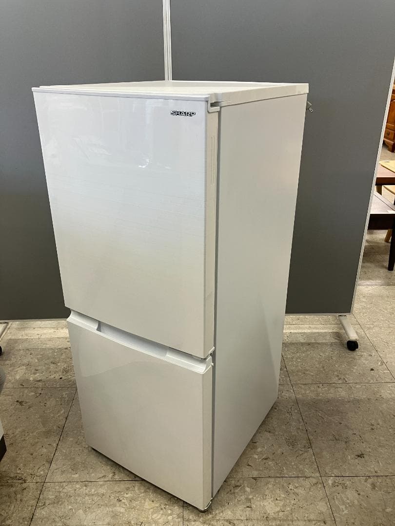 SHARP冷凍冷蔵庫 SJ-D15G-W 152L 2021年製 冷蔵庫 シルバー系 SJ-D15G-S [152L /2ドア /右開き/左開き付け替え