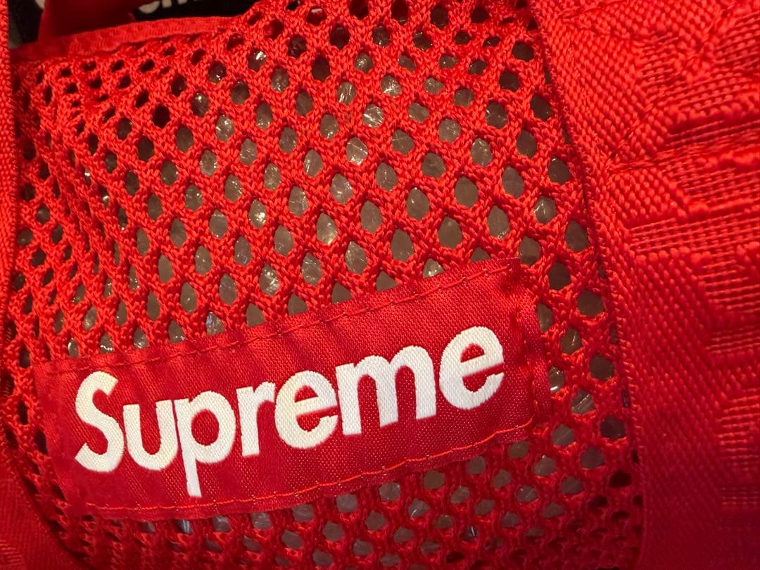 バッグ Supreme Mesh Mini Duffle Bag \"Red\" (25SS