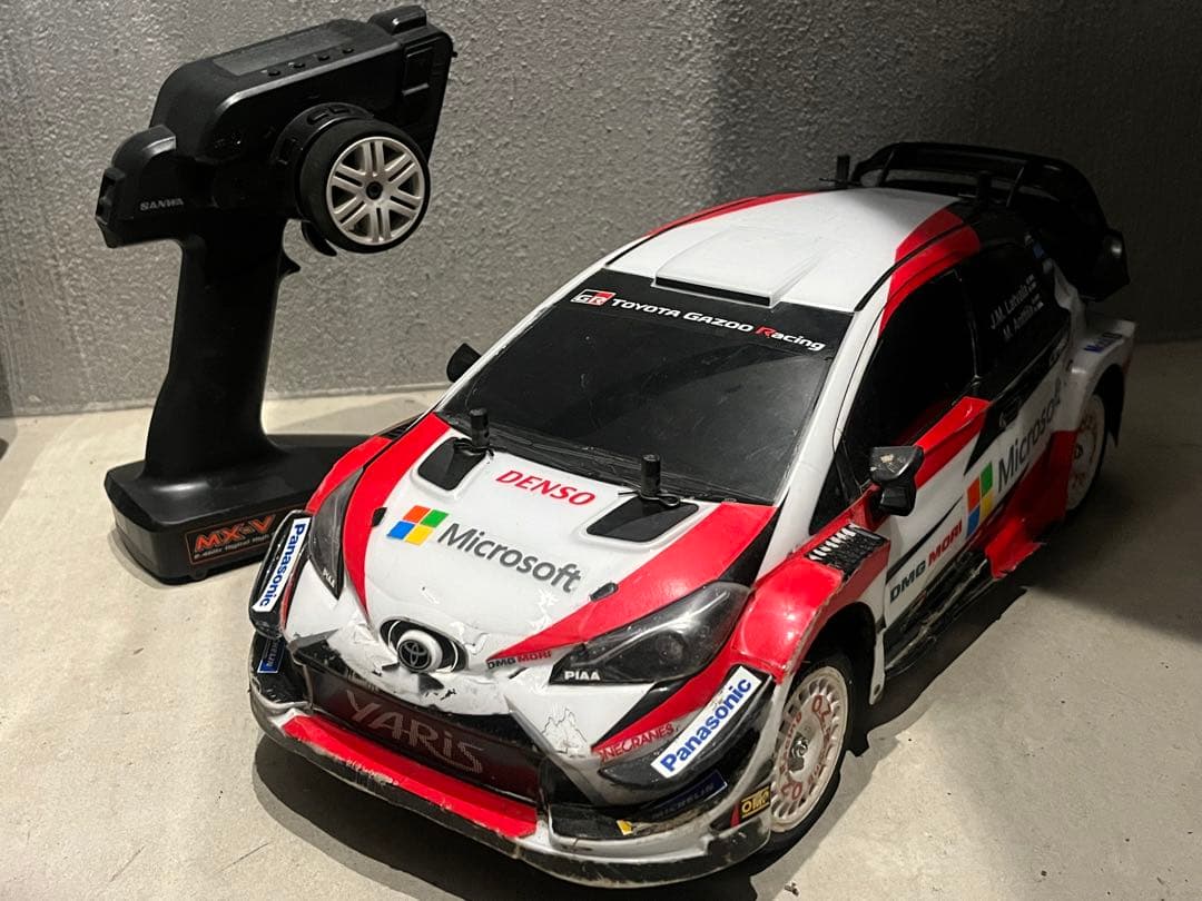 ク*ン様 タミヤ DF-03Ra ヤリス　ボディ　ラリースタートセット タミヤ 電動RCカーシリーズ 1/10RC トヨタ ガズー レーシング WRT