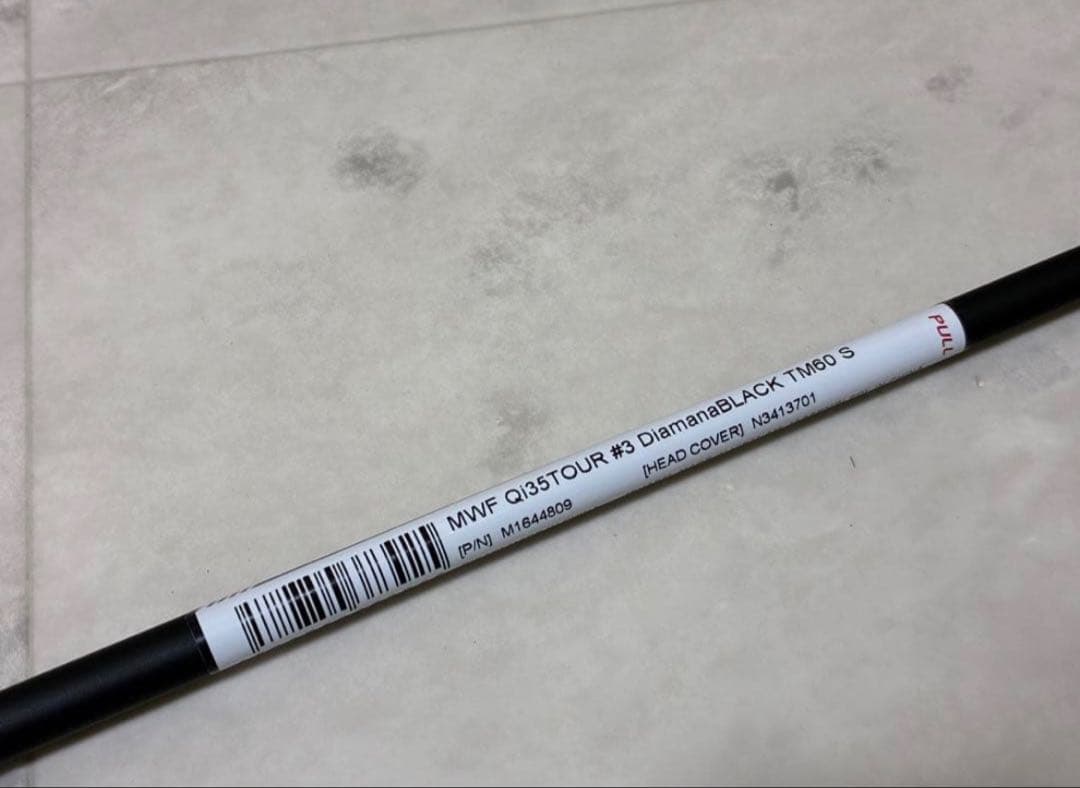 新品』ディアマナ ブラック TM60 S テーラーメイド スリーブ付 3W用