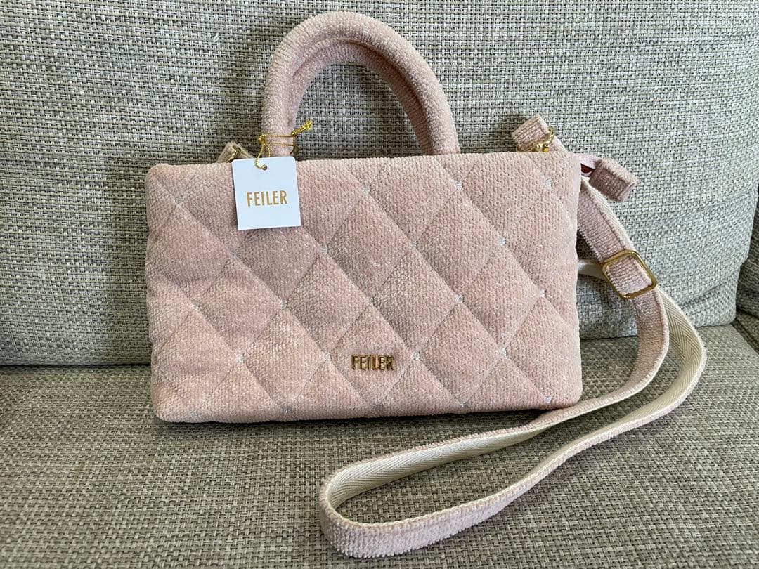 フェイラー ユニ ミニショルダー ピンク ベージュ - メルカリ