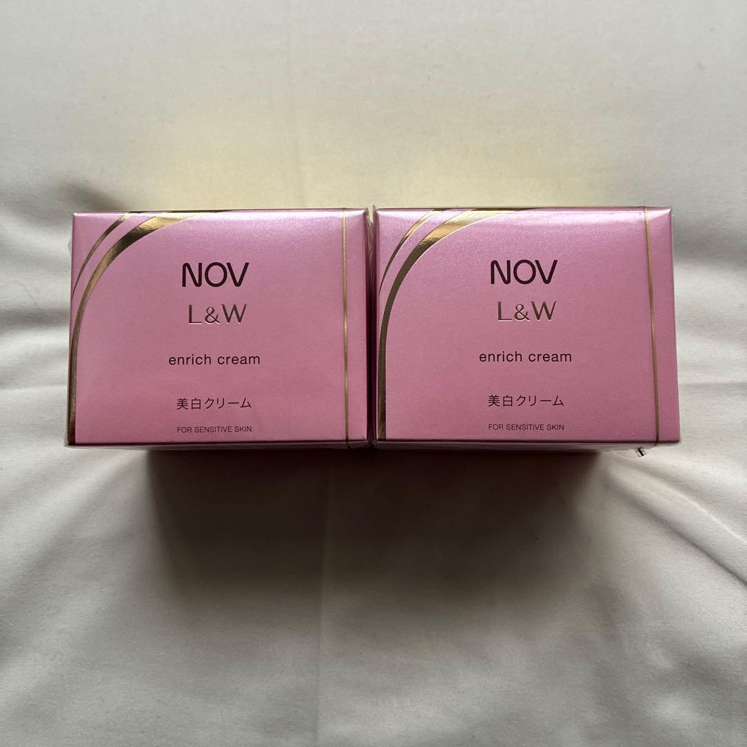 NOV L&W エンリッチクリーム　美白クリーム48g 2個セット NOV（ノブ） 常盤薬品 L&W エンリッチクリーム 48g : コスメビレッジ