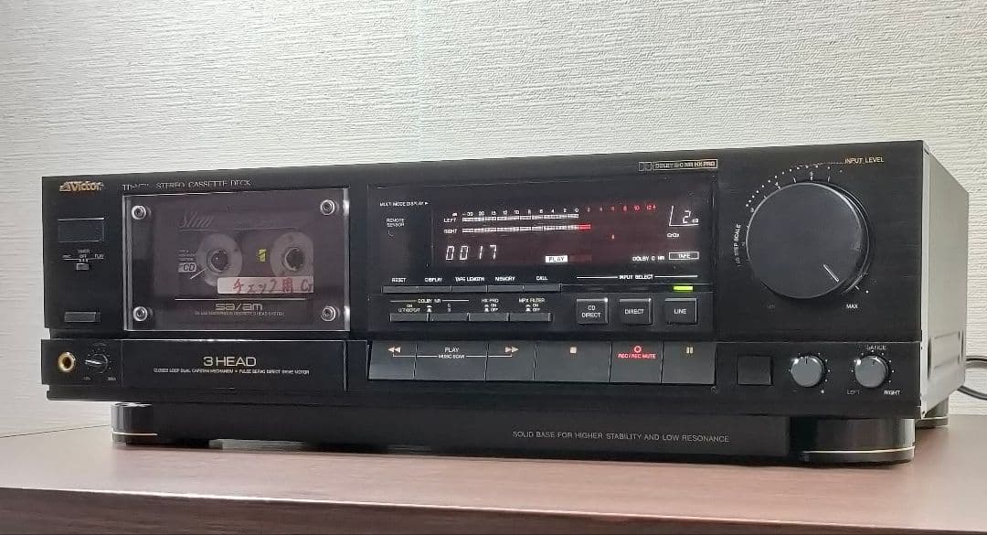 ビクター TD-V711 3ヘッドカセットデッキ【録音再生良好】