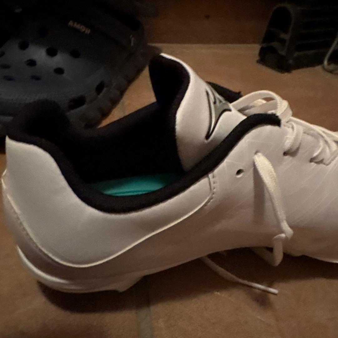 Mizuno ホワイト　スパイク 27.0cm 野球　ミズノ オン9