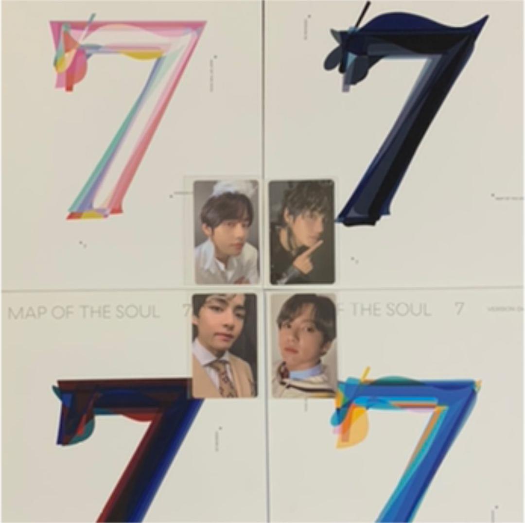 BTS MAP OF THE SOUL 7 4形態とトレカ テヒョン JK Bts Map of the Soul 7 Version 4 Photocard - Etsy