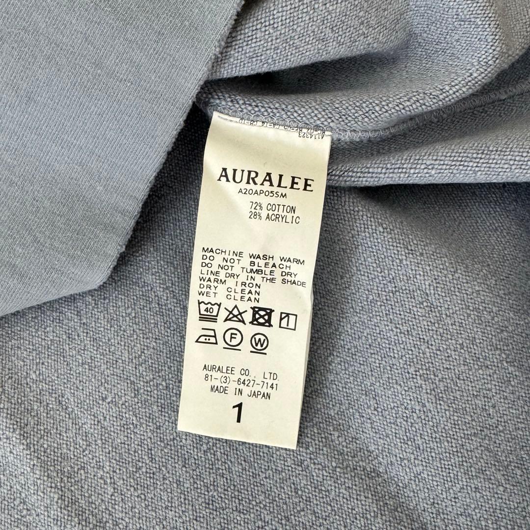 AURALEE SUPER MILLED SWEAT CUT-OFF | eBay