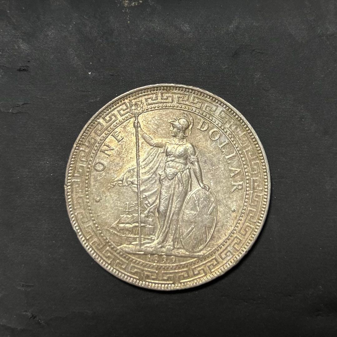 イギリス貿易銀 1899年 壹圓銀貨 1ドル ブリタニア立像 - メルカリ