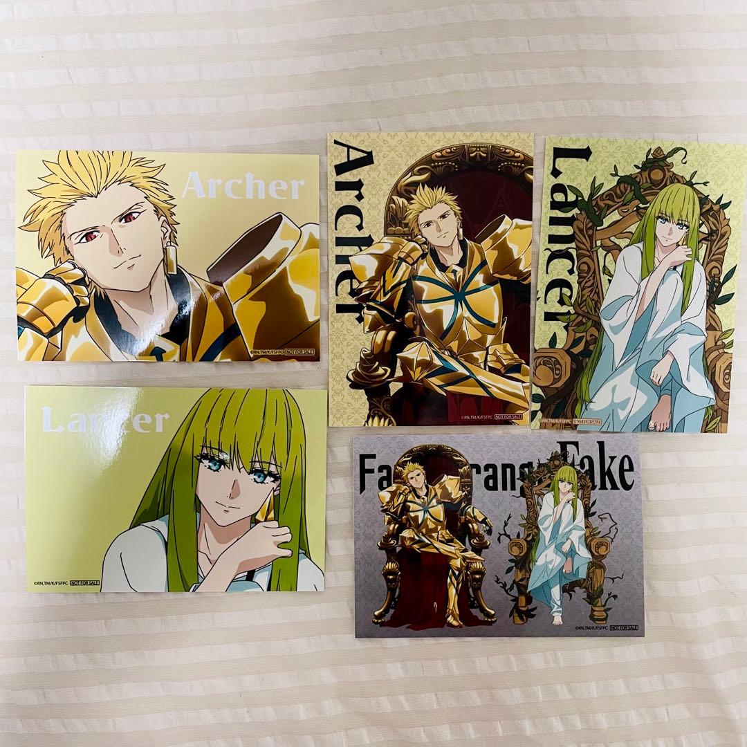 Fate strange Fake 特典ブロマイド ギルガメッシュ エルキドゥ②