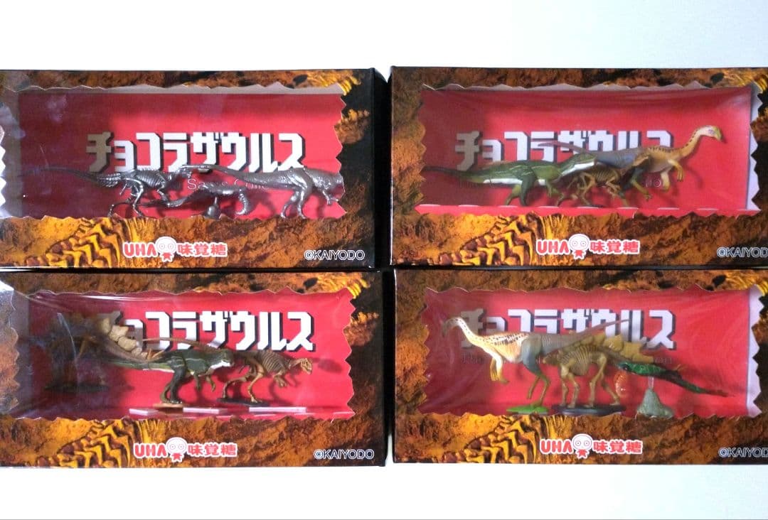 特価チョコラザウルス【特別バージョン】味覚糖、海洋堂 3体入BOX4箱