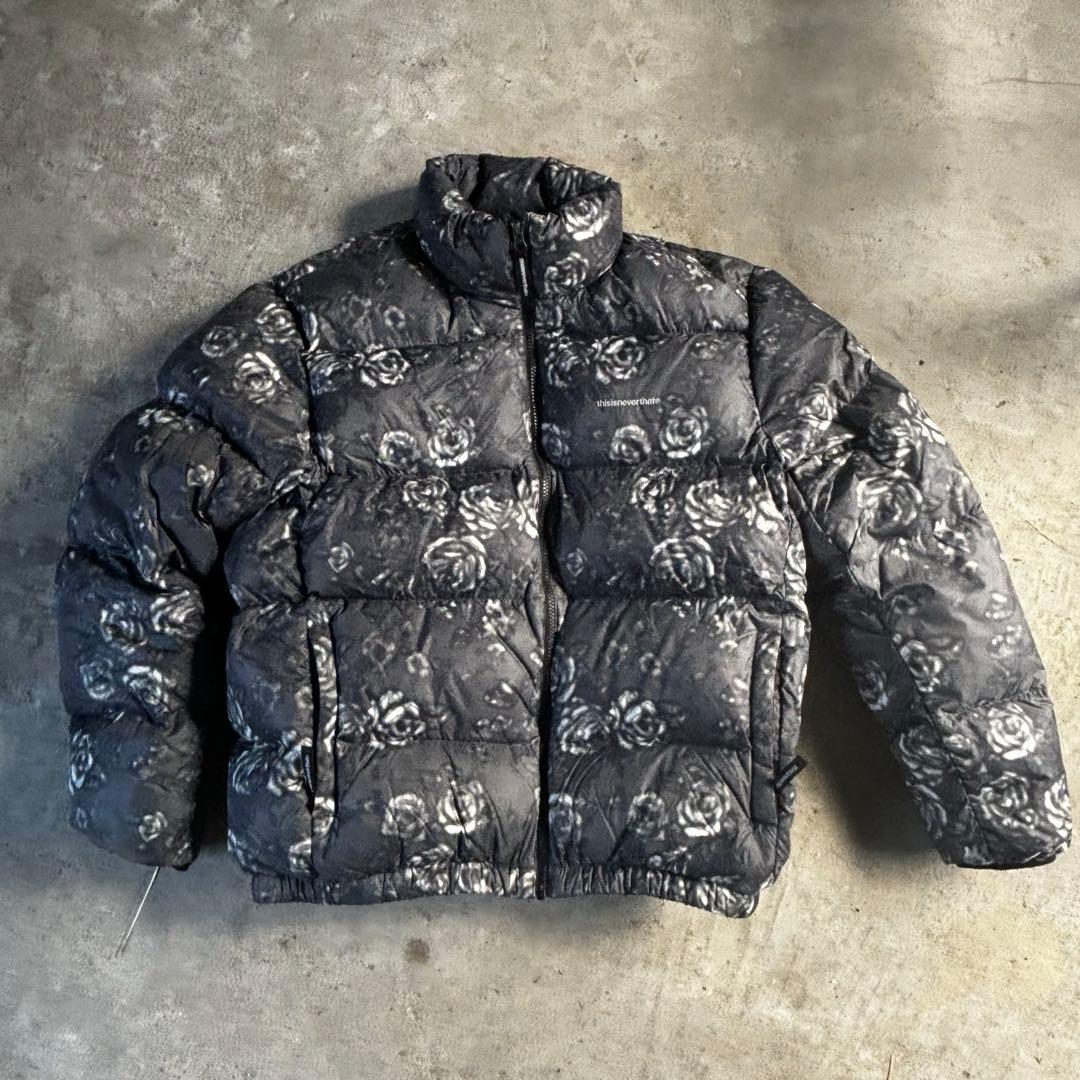 thisisneverthat ネバザ ダウンジャケット M 花柄 - メルカリ