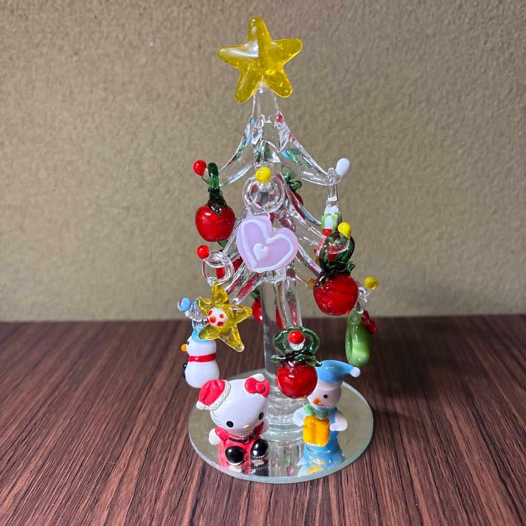 ハローキティ ガラスクリスマスツリー - メルカリ