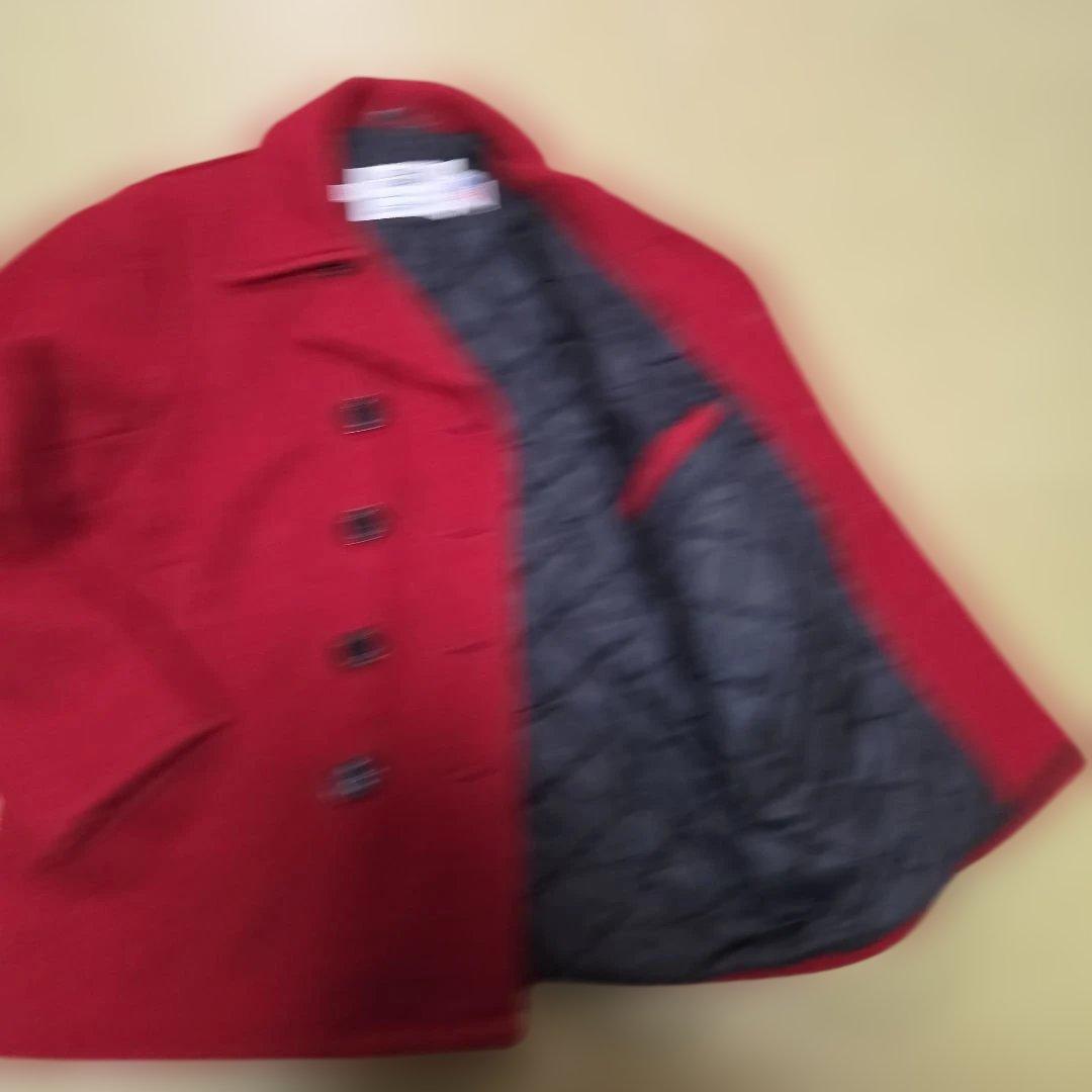 【美品 XL相当】 Schott U.S.740N Pコート キルティング 赤