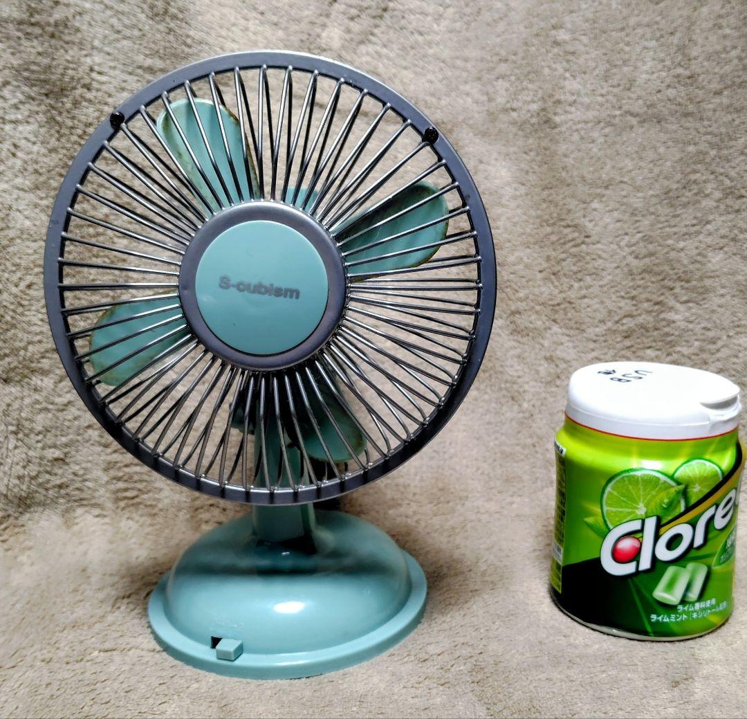 S-cubism 卓上扇風機 ミントグリーン - メルカリ