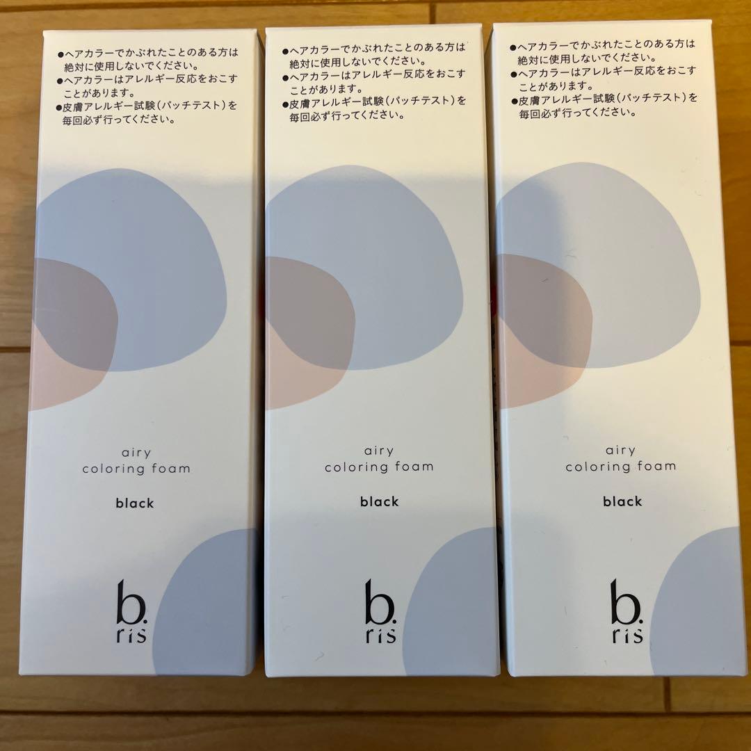 b.ris エアリーカラーリングフォーム ブラック 80g×3個セット - メルカリ