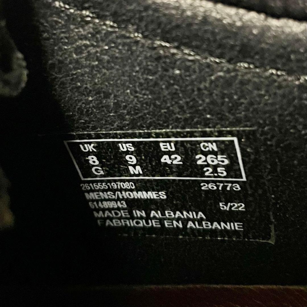 美品 26.5cm US9 42 クラークス ワラビー ブラック