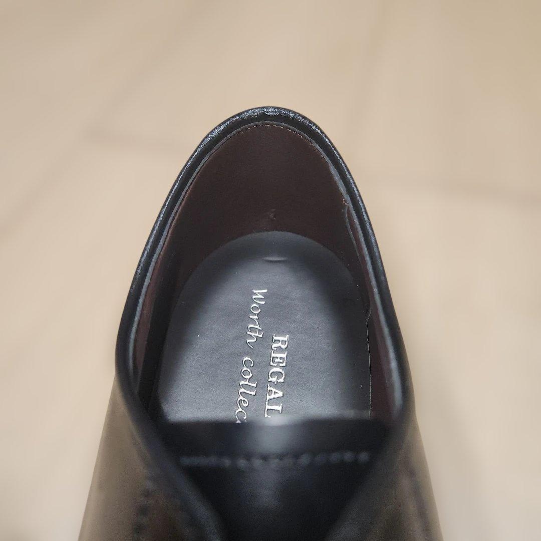 (極美品)REGAL Uチップ 黒 25.0cm