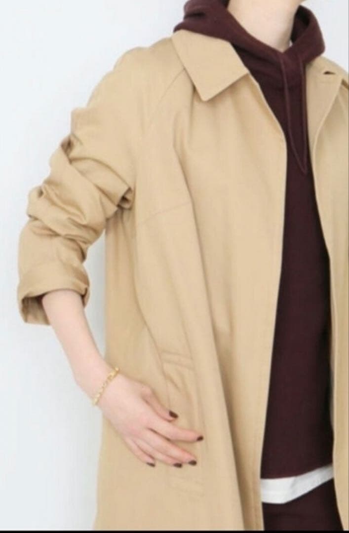 Plage プラージュ ロングコート 36 ベージュ ベイクルーズ - メルカリ