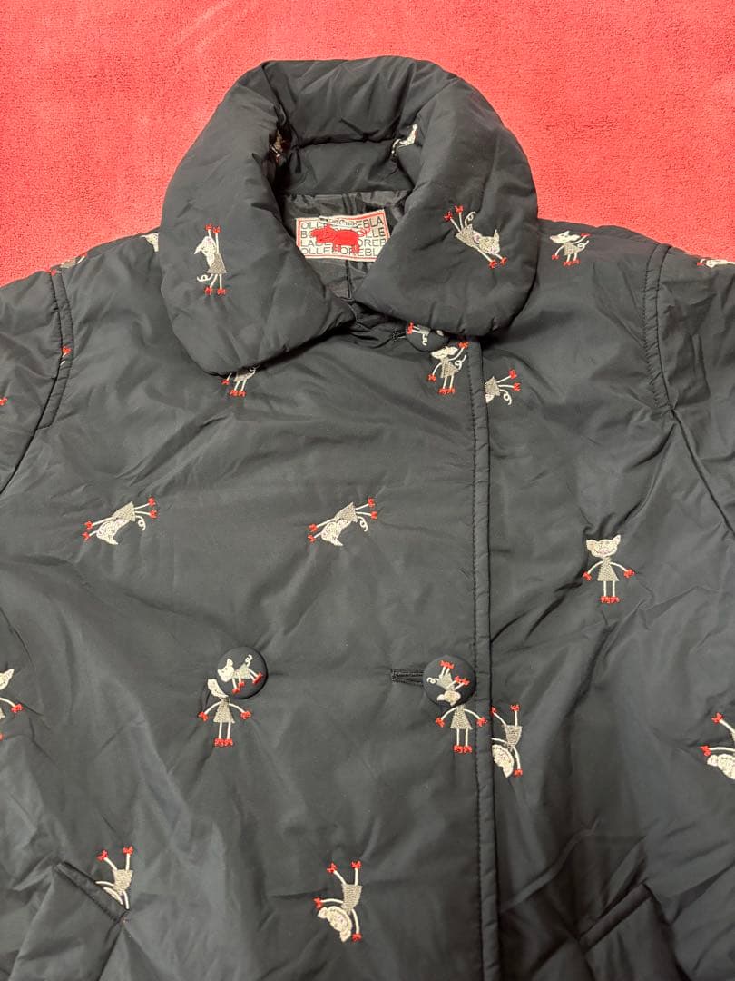 アルベロベロ刺繍入りフード付き中綿コート - メルカリ