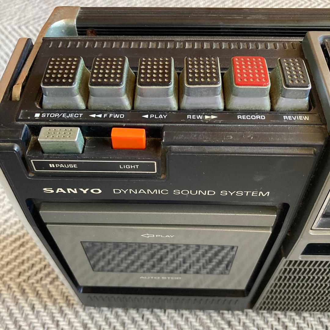 SANYO サンヨー 昭和レトロ ラジカセ ジャンク ジャンク品 - メルカリ