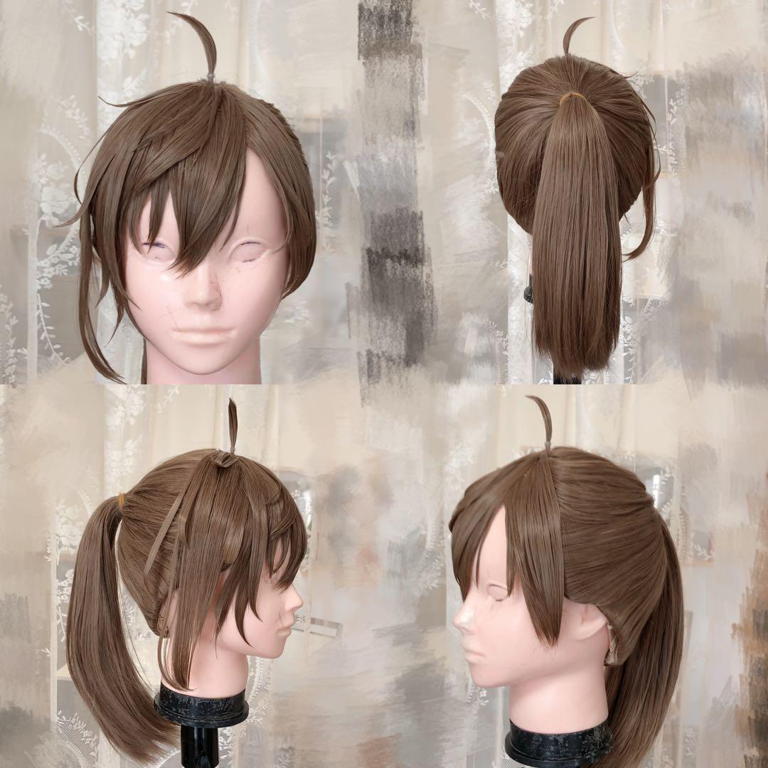 叶 コスプレ ウィッグ セット済み ポニーテール - メルカリ