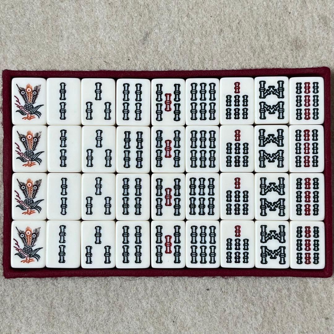 ミズノ丸一 飛龍 麻雀牌 金彩 関東書体 背黒牌 雀鬼 重量牌 パッコロ
