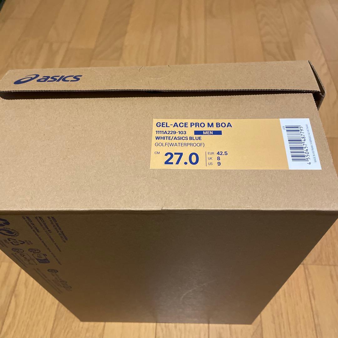 【新品】asics ゲルエースプロボア　ゴルフシューズ　27.0cm