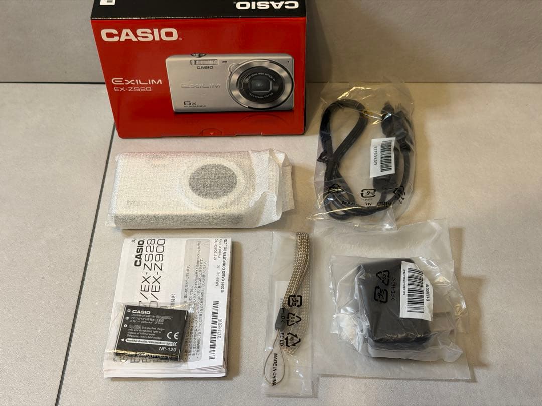 未使用級】CASIO カシオ EXILIM EX-ZS28 付属品完備 - メルカリ