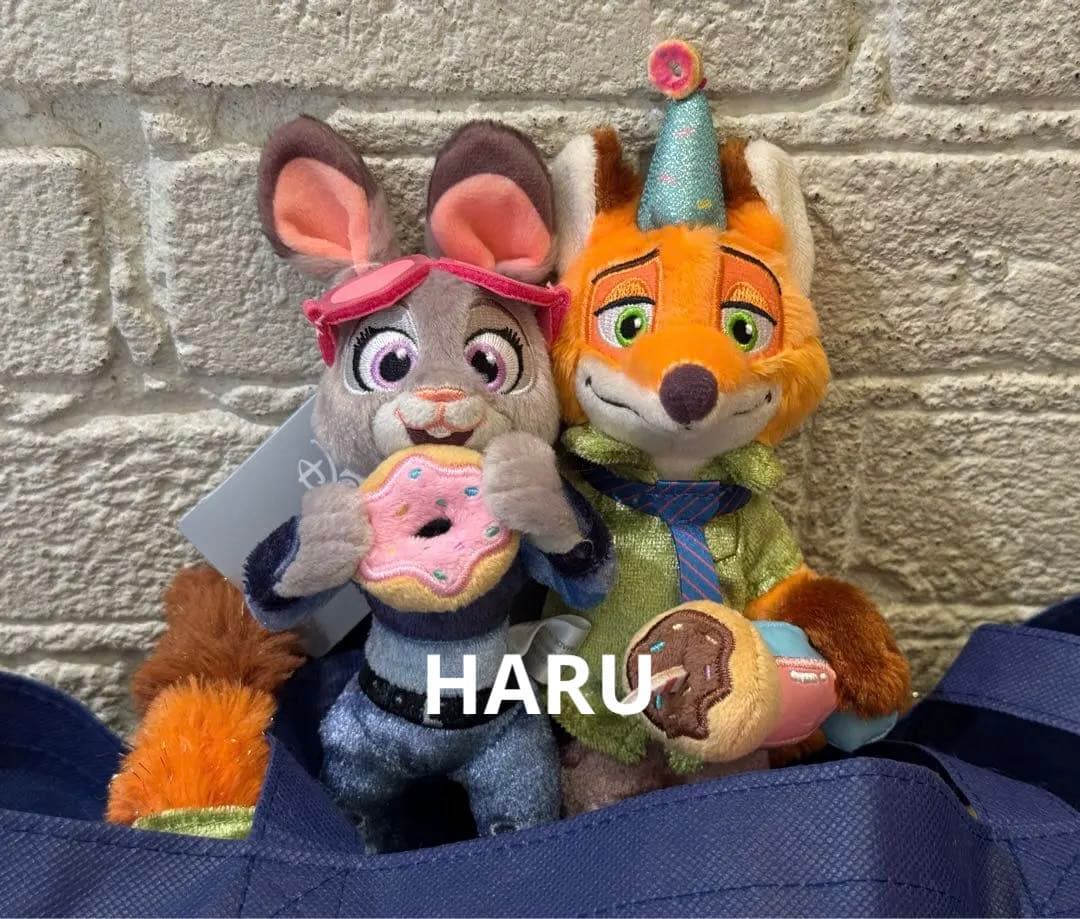 ディズニーストア ズートピア ジュディ ニック ぬいぐるみキーホルダー
