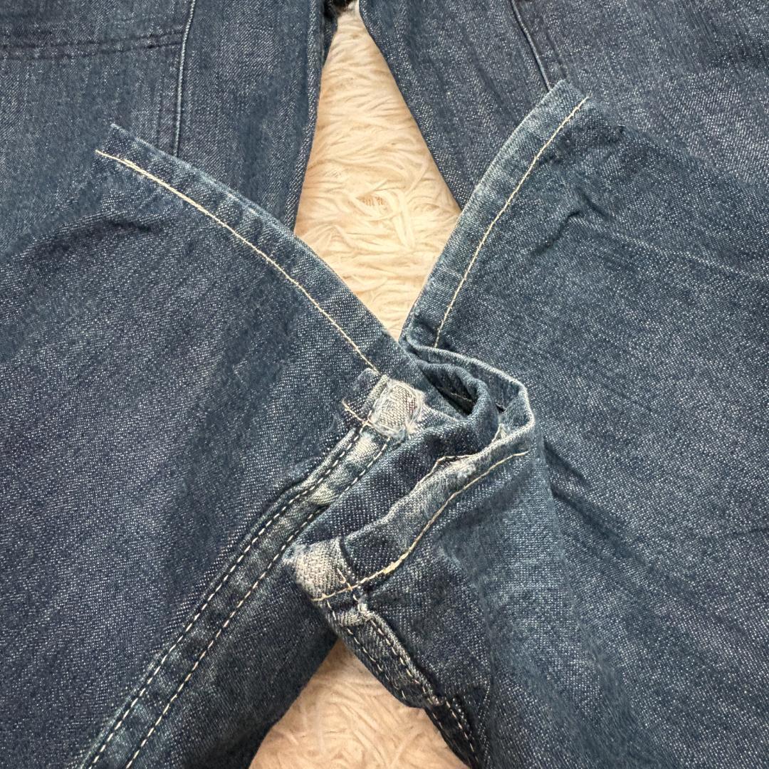 1点もの 希少 EVISE 完売品 オーバーオール W32 濃紺 デニム - メルカリ