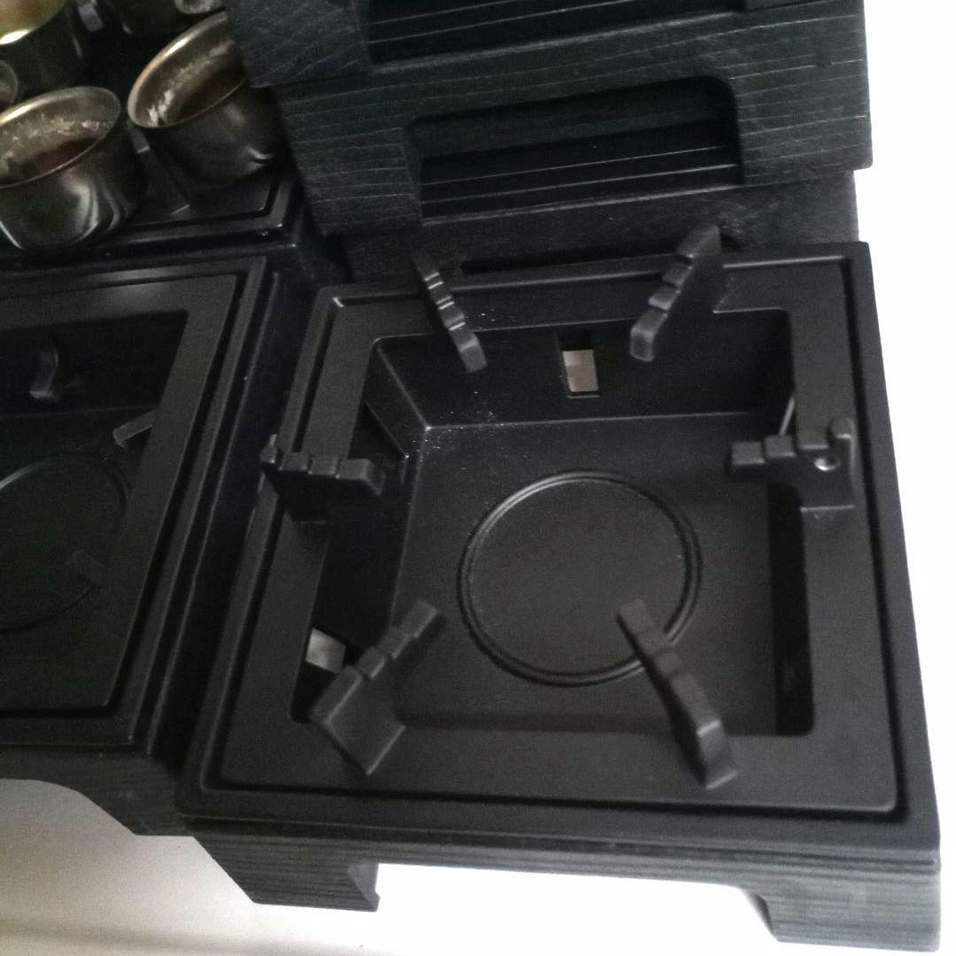 送料込み マイン アルミ民芸こんろ ６個　火皿付き 楽天市場】固形燃料用 アルミ民芸こんろ B-1 ポリプロピレン枠 業務用