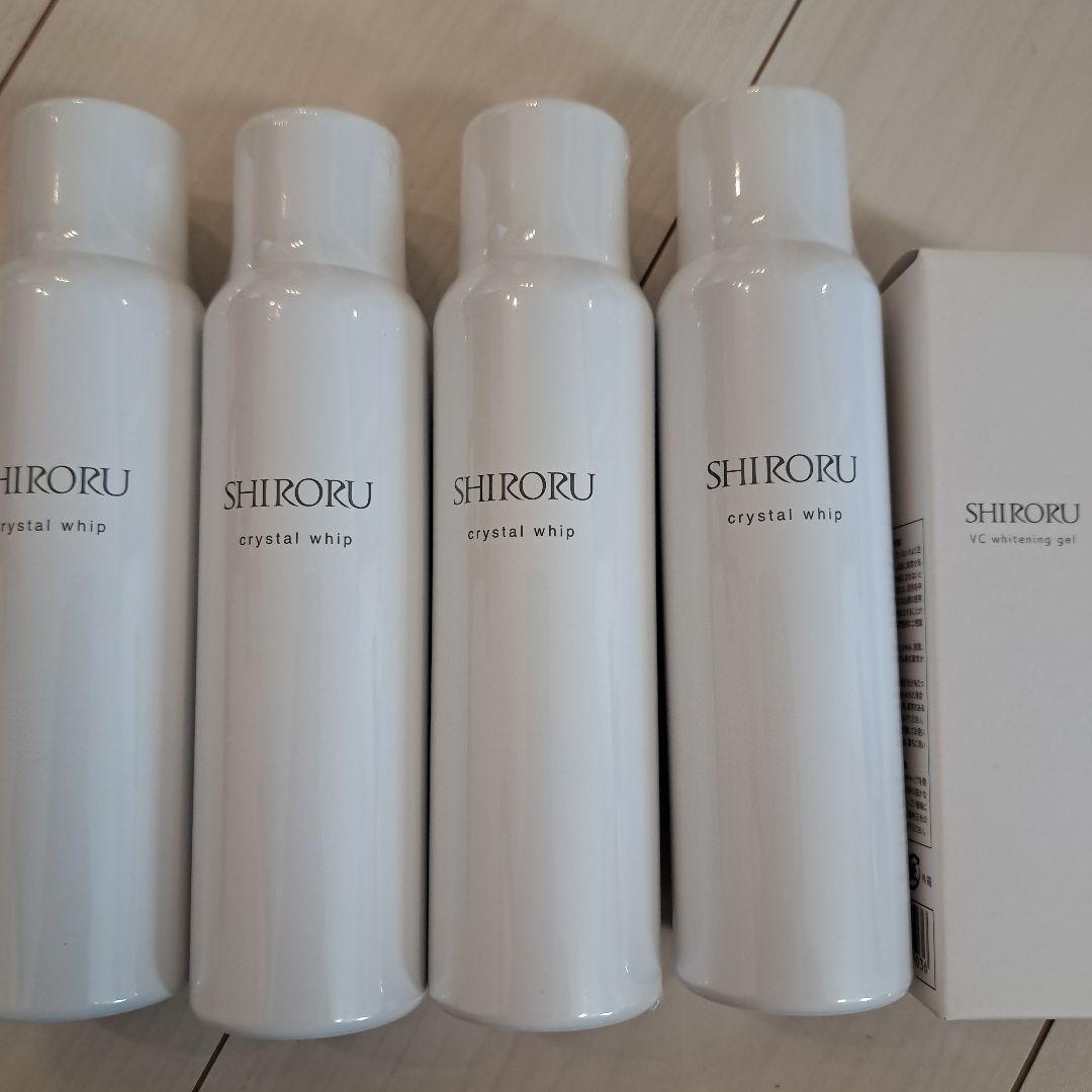 SHIRORU クリスタルホイップ4本　薬用VCホワイトニングゲル　セット SHIRORU（シロル） クリスタルVCホワイトニングゲル【医薬部外品