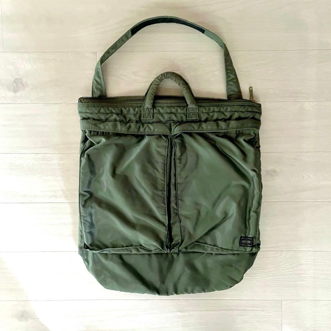 吉田カバン ポーター PORTER タンカー ヘルメットバッグ セージ