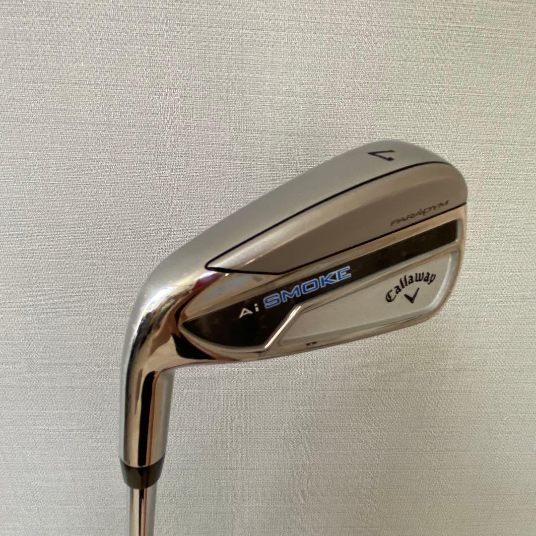 Aiスモーク 7番アイアン レフティ用 純正スチールシャフト フレックスS