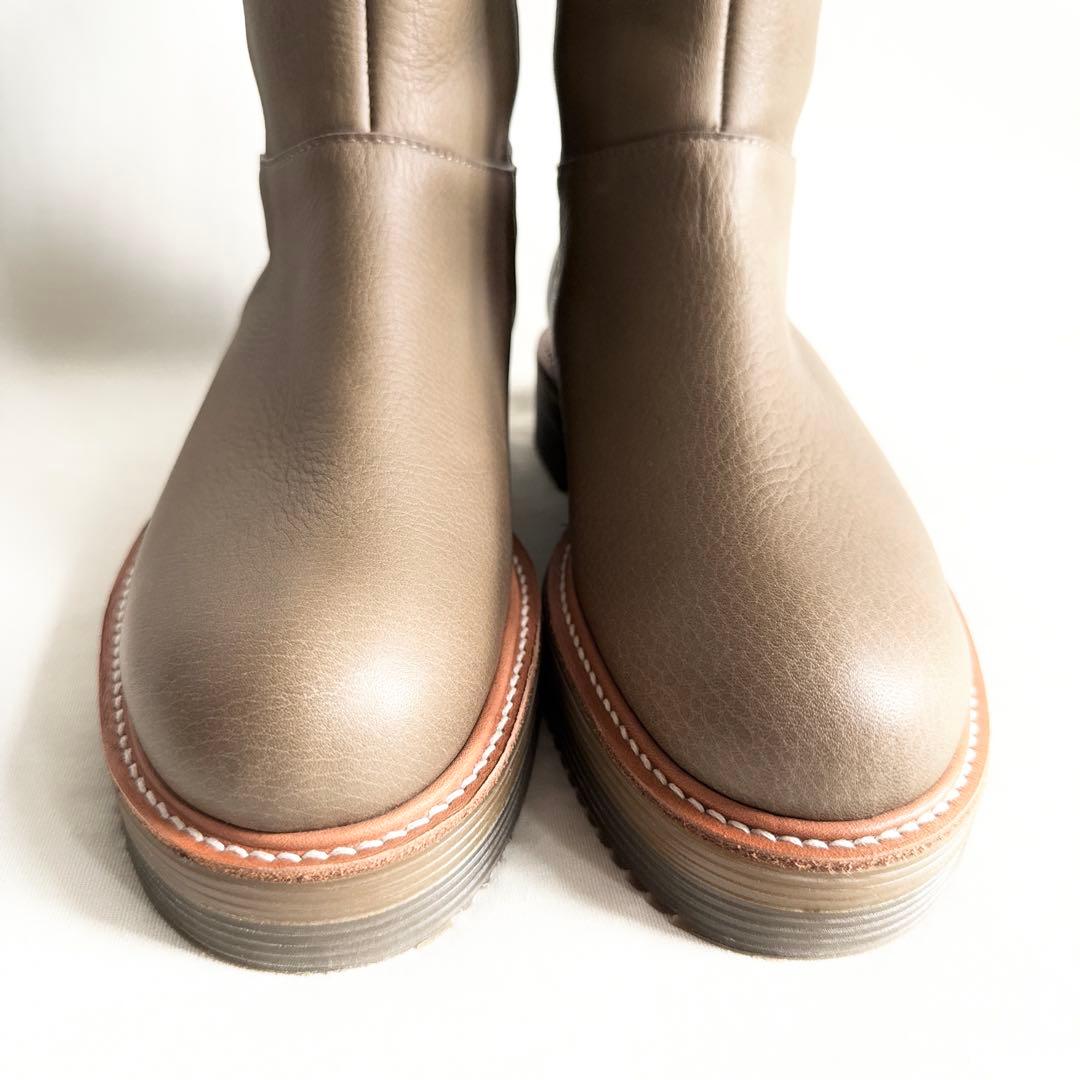 未使用品】パラスパレス レザー サイドゴアミドルブーツ DKソール