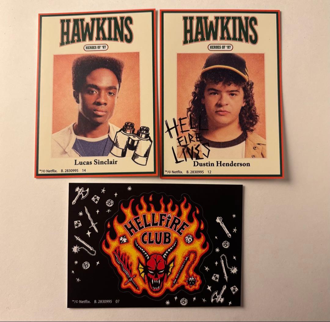 ストレンジャーシングス stranger things ステッカー ダスティン