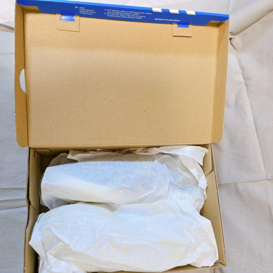 【極美品】adidas StanSmith 花柄ミュール靴　ブルー　23.5cm