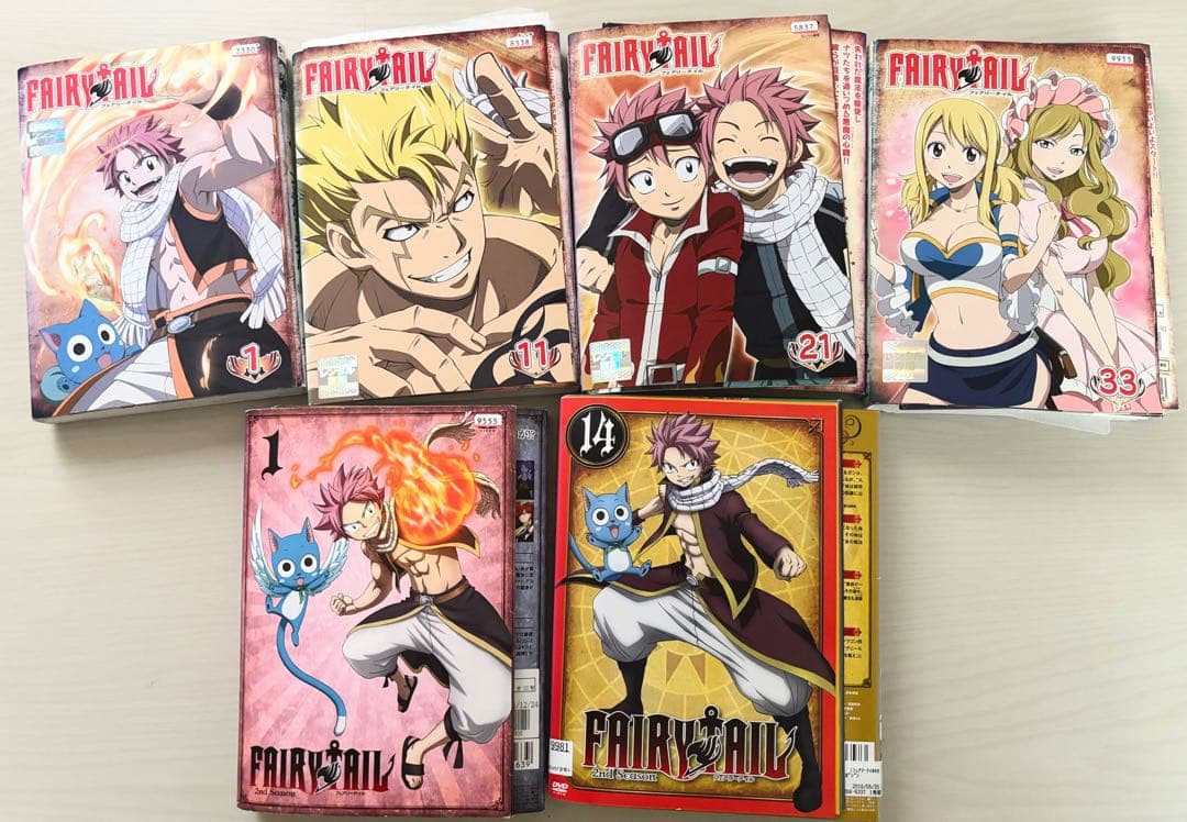 FAIRY TAIL DVD 1期、2期 全巻 FAIRY TAIL フェアリーテイル 全71枚 1st 全44巻 + 2nd 全26巻 劇場版