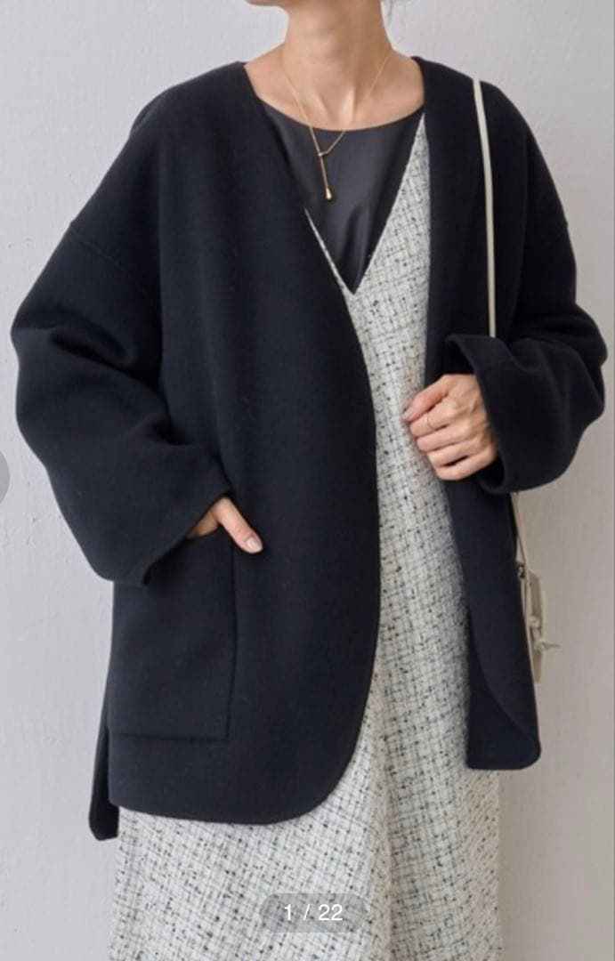 BEARDSLEY ビアズリー ショートリバーコート ブラック - メルカリ