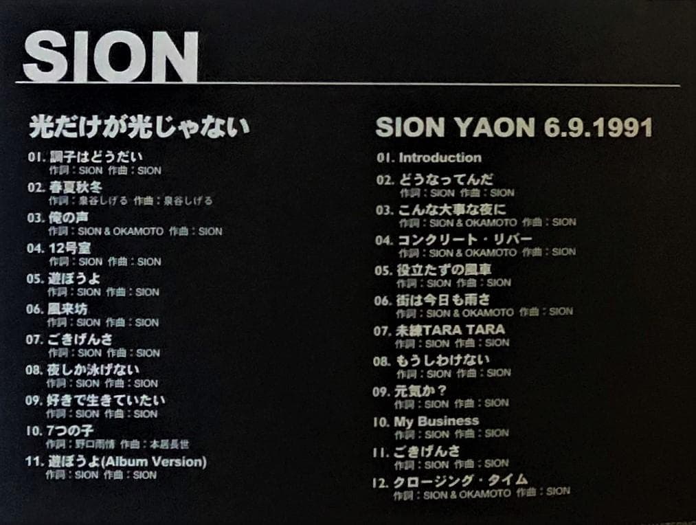 光だけが光じゃない＋ＳＩＯＮ　ＹＡＯＮ   [DVD]