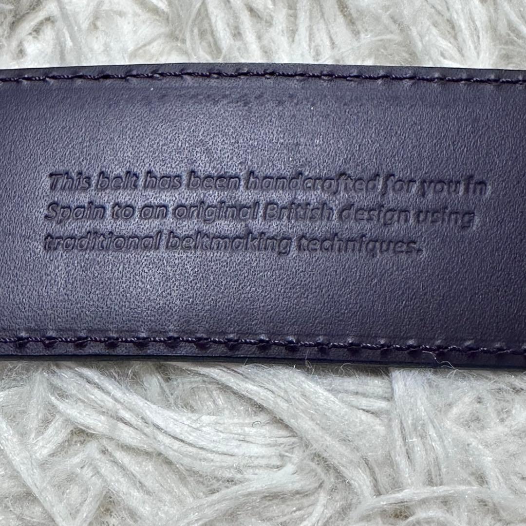 Elliot Rhodes 本革 スワロ装飾バックル ベルト