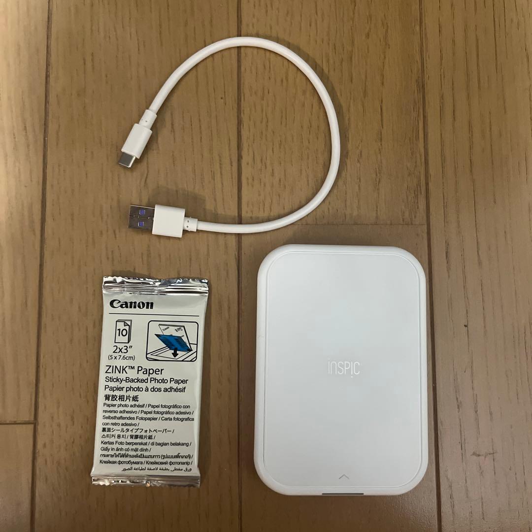 キヤノン】inspic PV-123(充電コード・専用印刷紙付き) - メルカリ