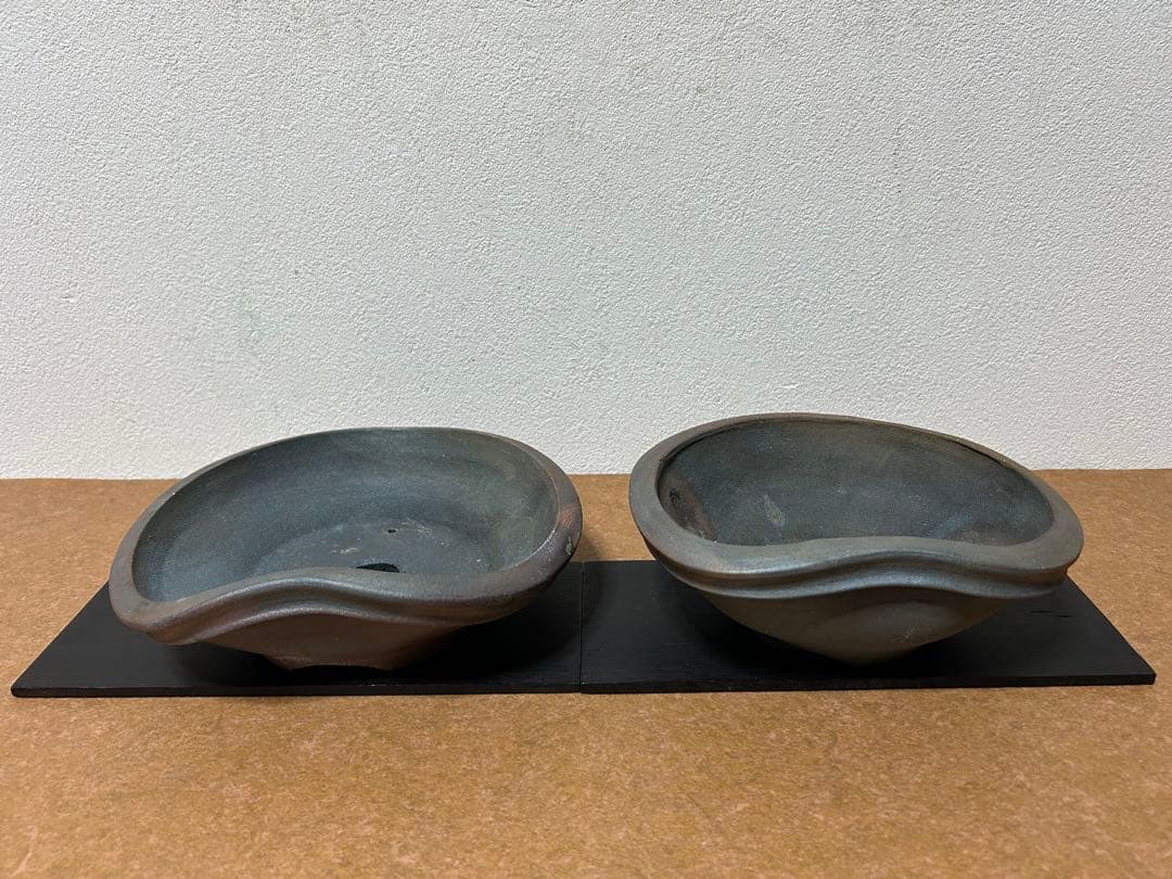 竹鳳 焼締変形盆栽鉢 貴風盆栽 小品盆栽 文人木 寄せ植え